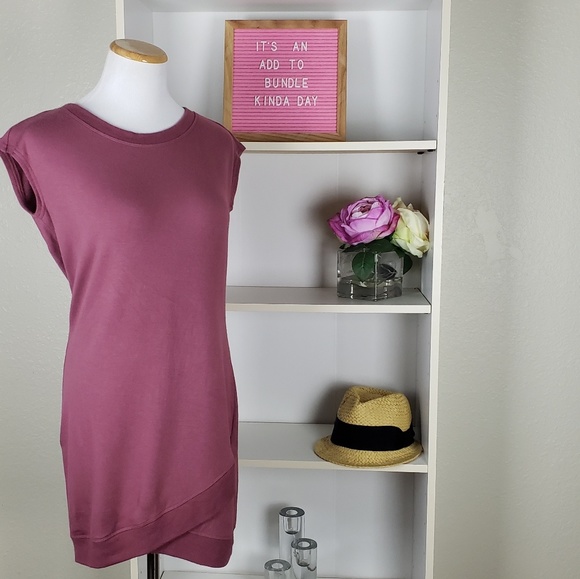 Athleta Dresses & Skirts - Athleta Mauve Sleeveless Sweater Dress SZXXS